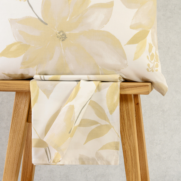 Σεντόνι Υπέρδιπλο Με Λάστιχο + Μαξιλαροθήκες (Σετ) Melinen Ultra Line Mini Giulia Ochre