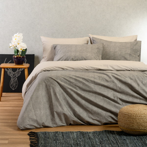 Σεντόνια King Size (Σετ) Melinen Ultra Line Luca Grey