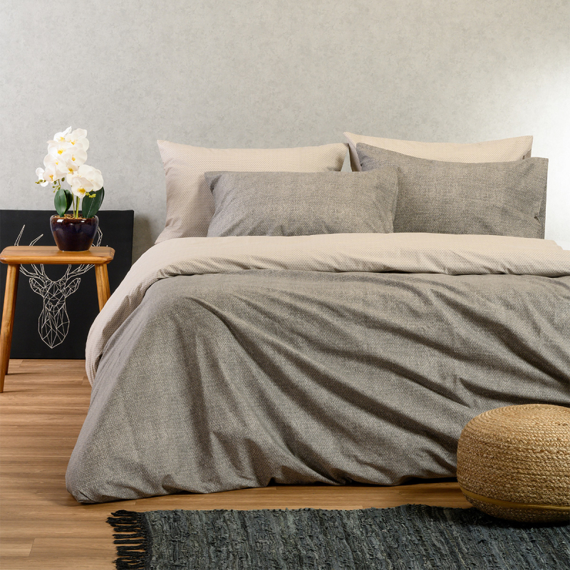 Σεντόνια King Size (Σετ) Melinen Ultra Line Luca Grey