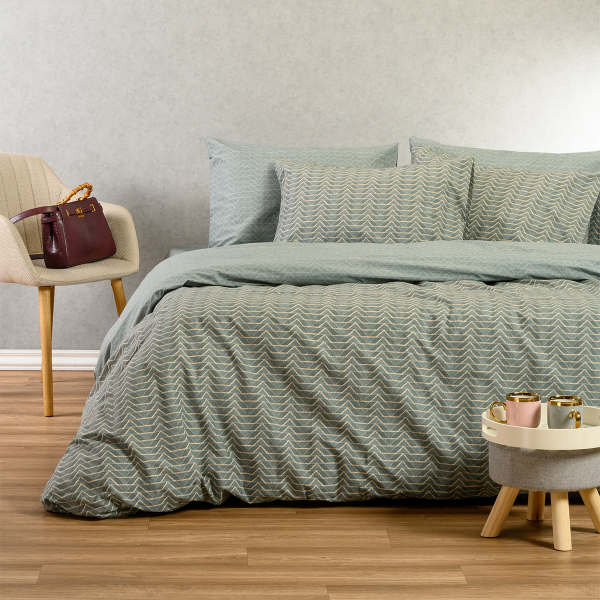 Σεντόνια King Size (Σετ) Melinen Ultra Line Paris Aqua