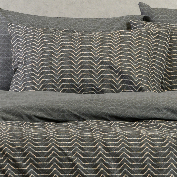 Ζεύγος Μαξιλαροθήκες (50x70) Melinen Ultra Line Paris Anthracite