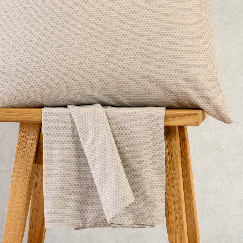 Σεντόνι King Size Με Λάστιχο + Μαξιλαροθήκες (Σετ) Melinen Ultra Line Mini Luca Grey