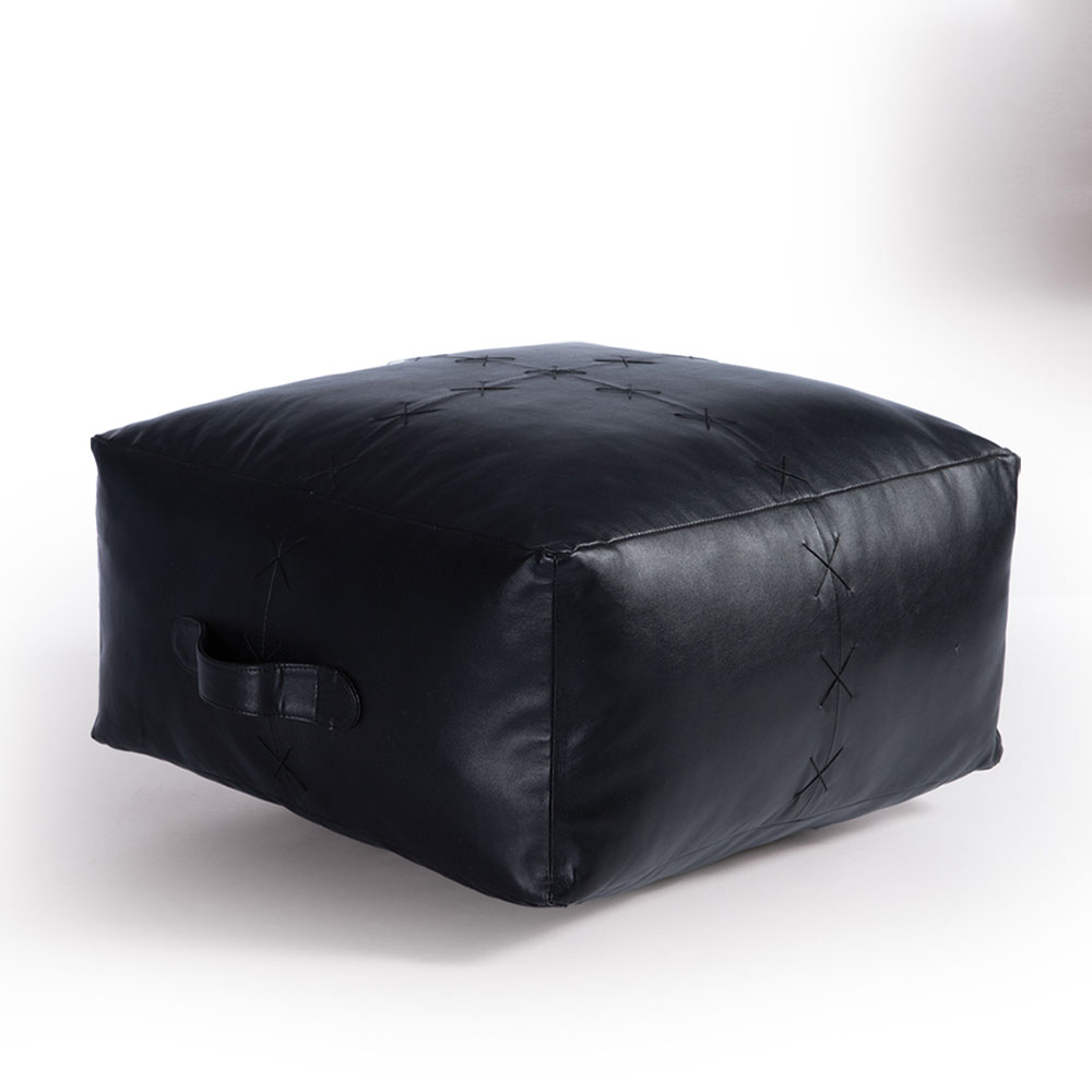 Πουφ (50X50X25) Nef-Nef Homeware Lethal Black Home Έπιπλα Σαλονιού Spitishop