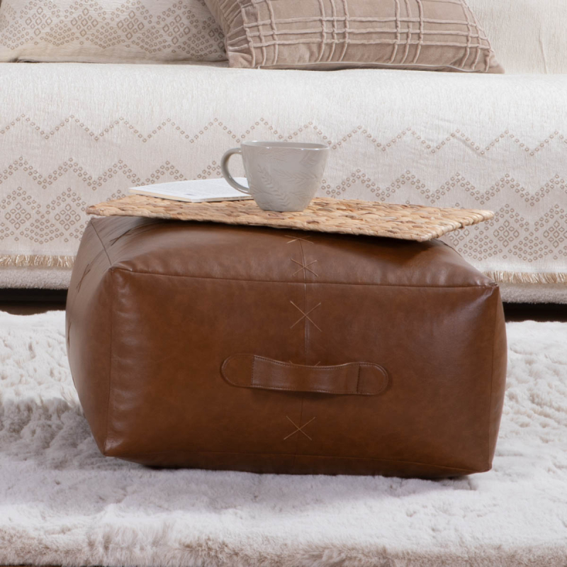 Πουφ (50x50x25) Nef-Nef Homeware Lethal Latte