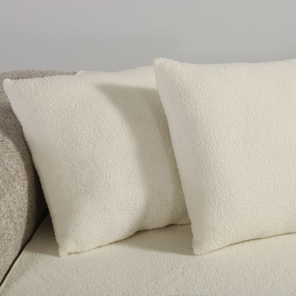 Διακοσμητικό Μαξιλάρι Γούνινο (50x50) Nef-Nef Homeware Breda Ecru