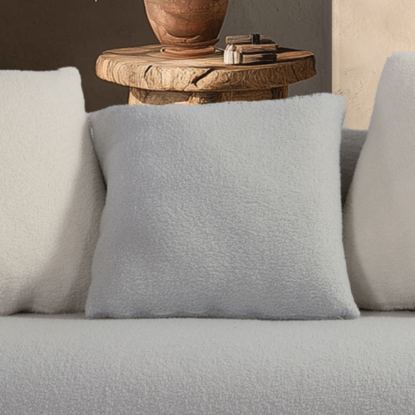 Διακοσμητικό Μαξιλάρι Γούνινο (50x50) Nef-Nef Homeware Breda Silver