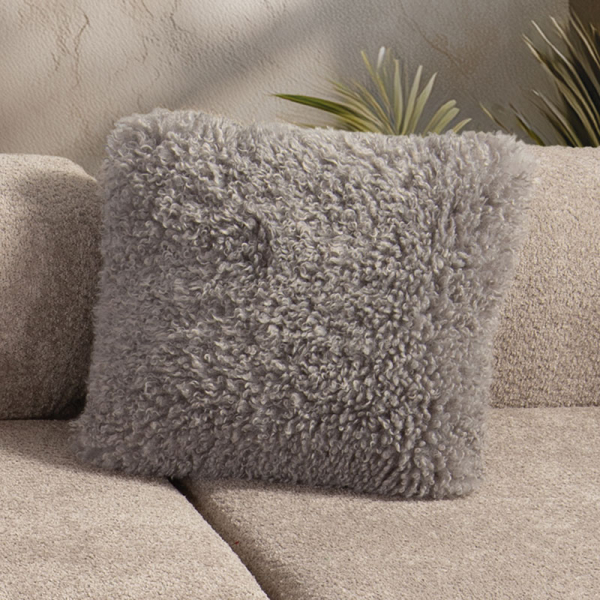 Διακοσμητικό Μαξιλάρι Γούνινο (45x45) Nef-Nef Homeware Oscar Grey
