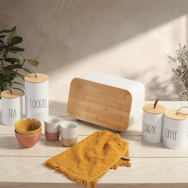 Ψωμιέρα (34.5x19x17) Nef-Nef Homeware White