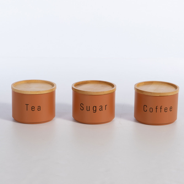 Δοχείο Ζάχαρης + Καφέ + Τσάι (Σετ) Nef-Nef Homeware Terra