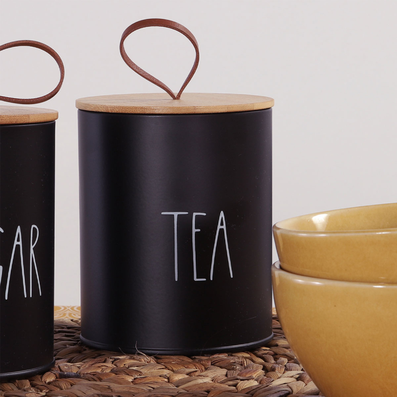 Δοχείο Για Τσάι (Φ10.4x13) Nef-Nef Homeware Black