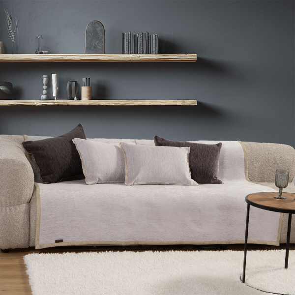 Ριχτάρι Καναπέ Τετραθέσιου 2 Όψεων (180x350) Nef-Nef Homeware Tanger New Grey/Ecru