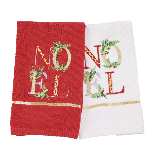 Χριστουγεννιάτικα Ποτηρόπανα (Σετ 2τμχ) Das Home 0813