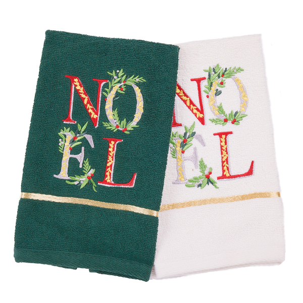 Χριστουγεννιάτικα Ποτηρόπανα (Σετ 2τμχ) Das Home 0814