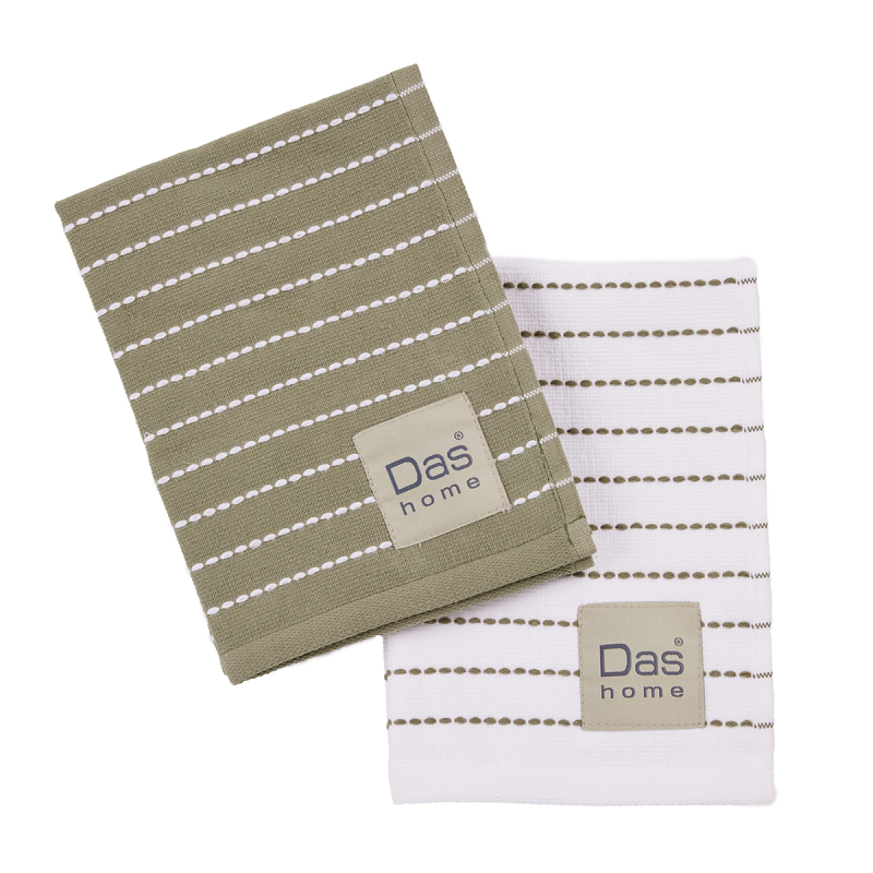 Ποτηρόπανα (Σετ 2τμχ) Das Home Kitchen 0822