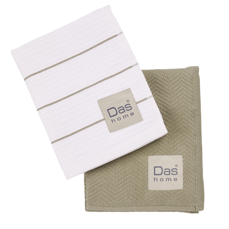 Ποτηρόπανα (Σετ 2τμχ) Das Home Kitchen 0827