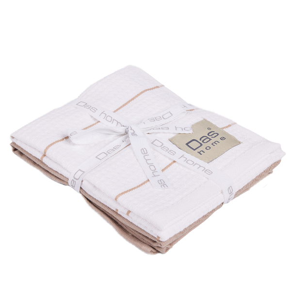 Ποτηρόπανα (Σετ 2τμχ) Das Home Kitchen 0830