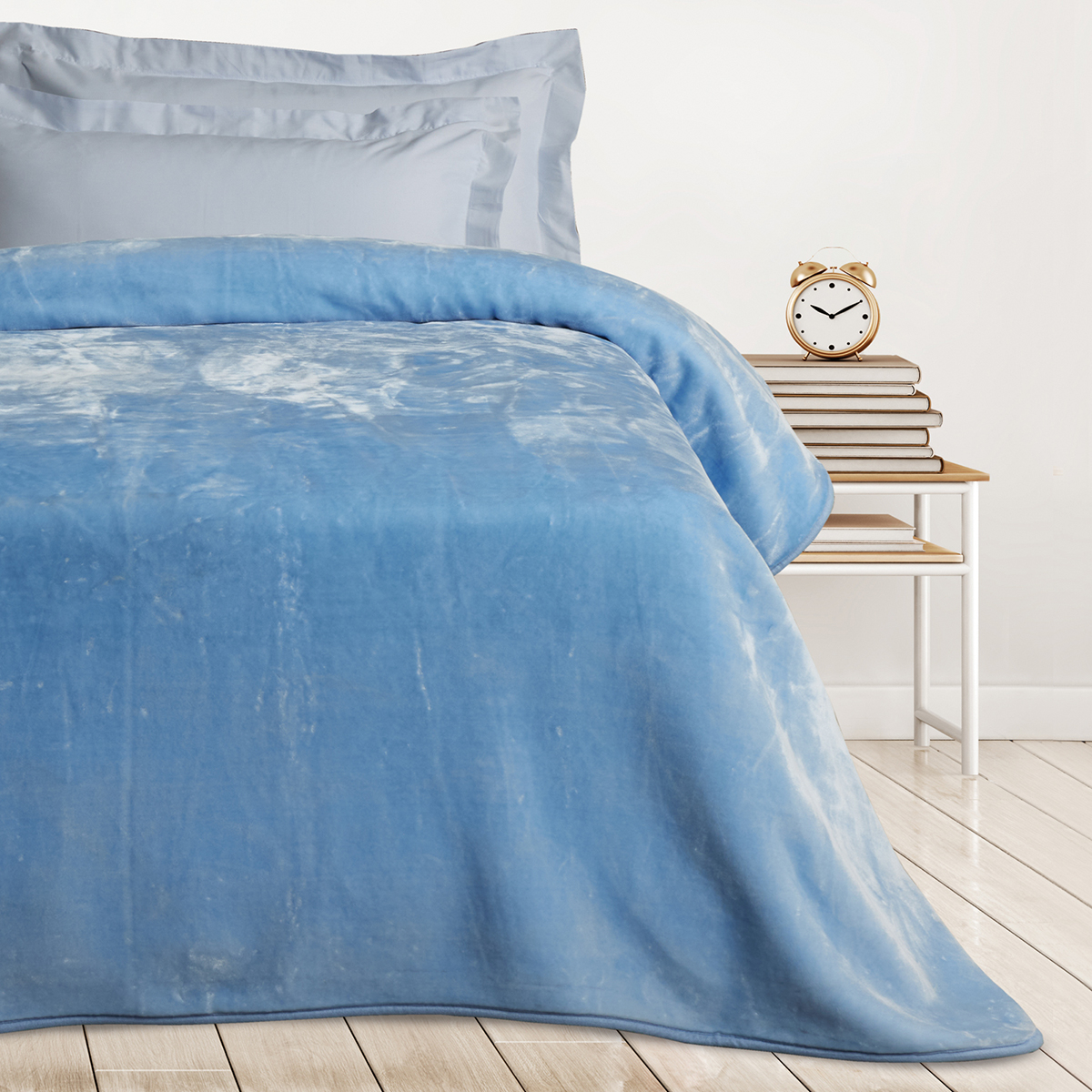 Das Home Κουβέρτα Βελουτέ Μονή (160x220) Das Home Velour 0291 Baby Blue