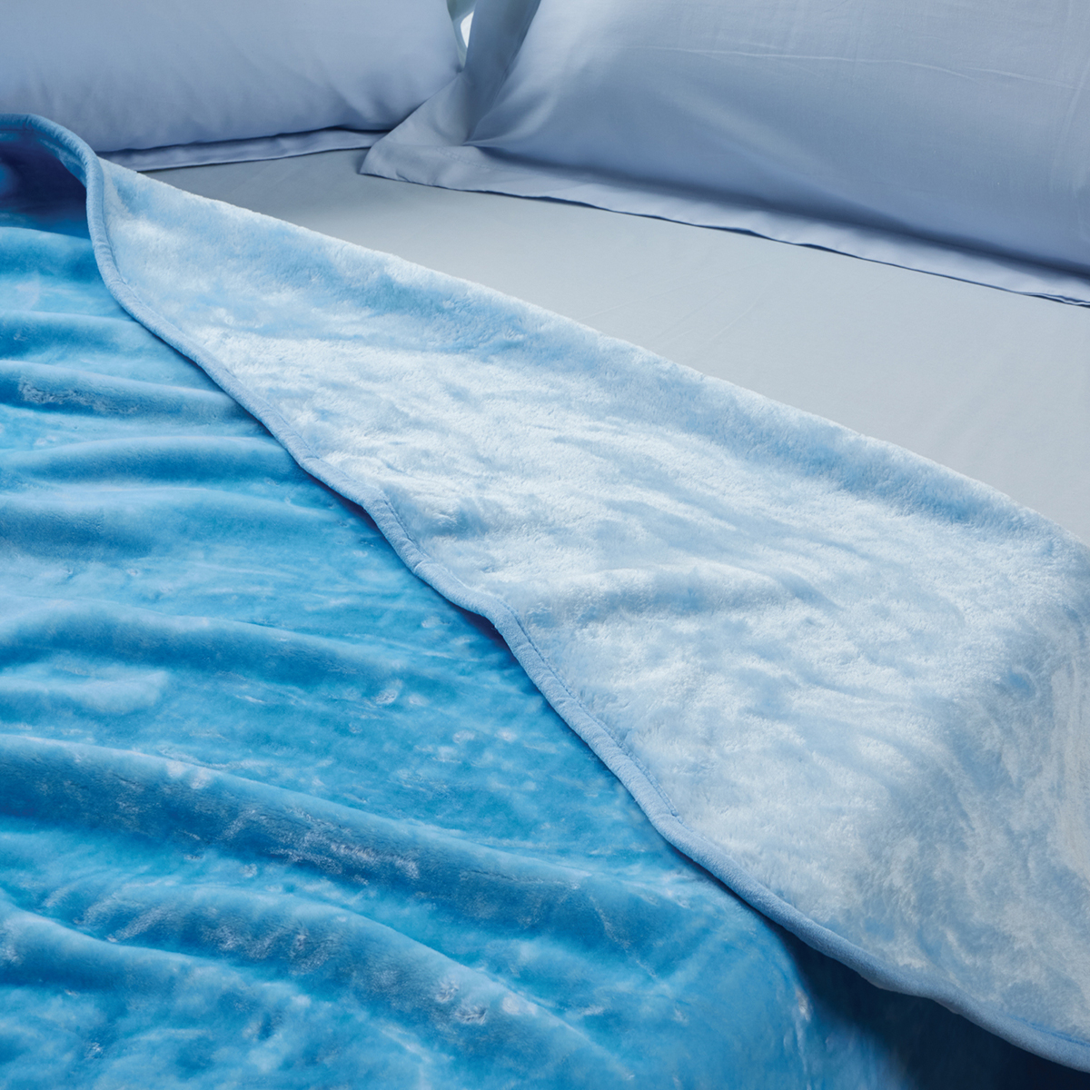 Κουβέρτα Βελουτέ Μονή (160X220) Das Home Velour 0291 Baby Blue Λευκά Είδη Κρεβατοκάμαρας Κουβέρτες Μονές Spitishop