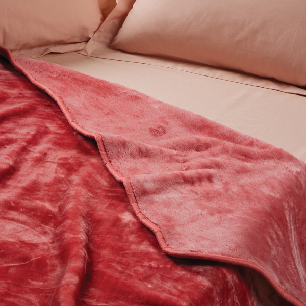 Κουβέρτα Βελουτέ Μονή (160x220) Das Home Velour 0295 Nude