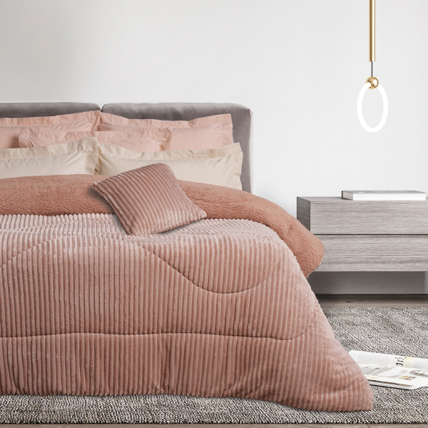 Κουβερτοπάπλωμα Μονό (160x220) Das Home 1363 Nude