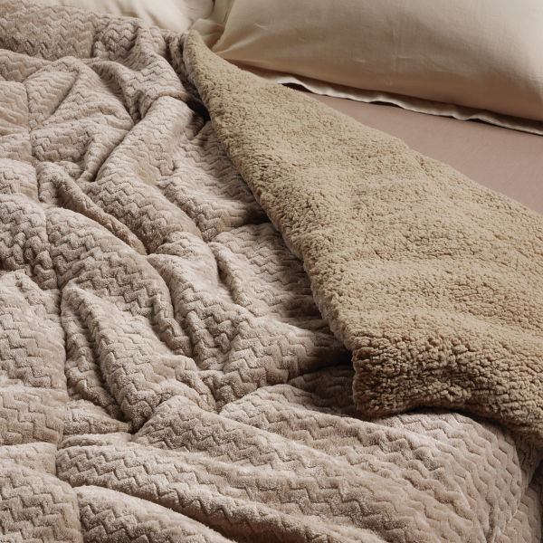 Κουβερτοπάπλωμα Μονό (160x220) Das Home 1367 Taupe