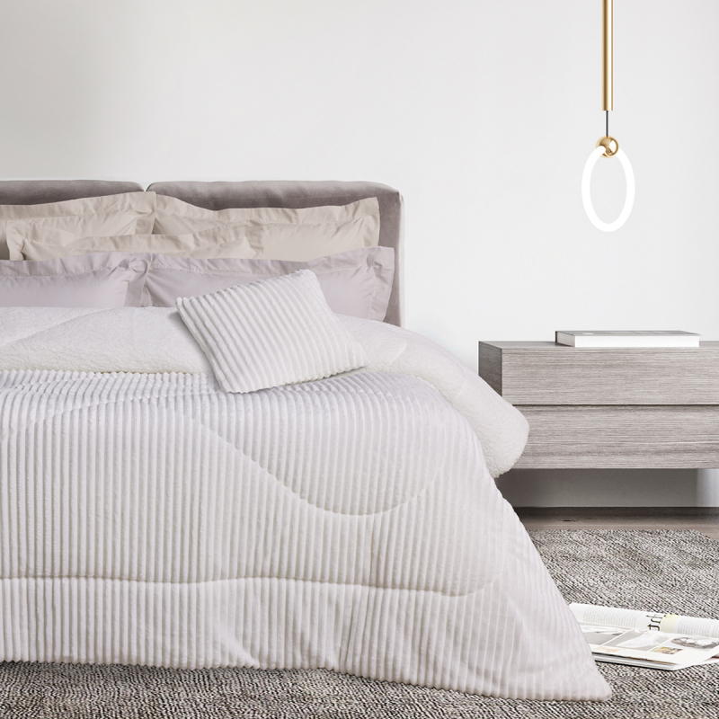 Κουβερτοπάπλωμα Υπέρδιπλο (220x240) Das Home 1364 White