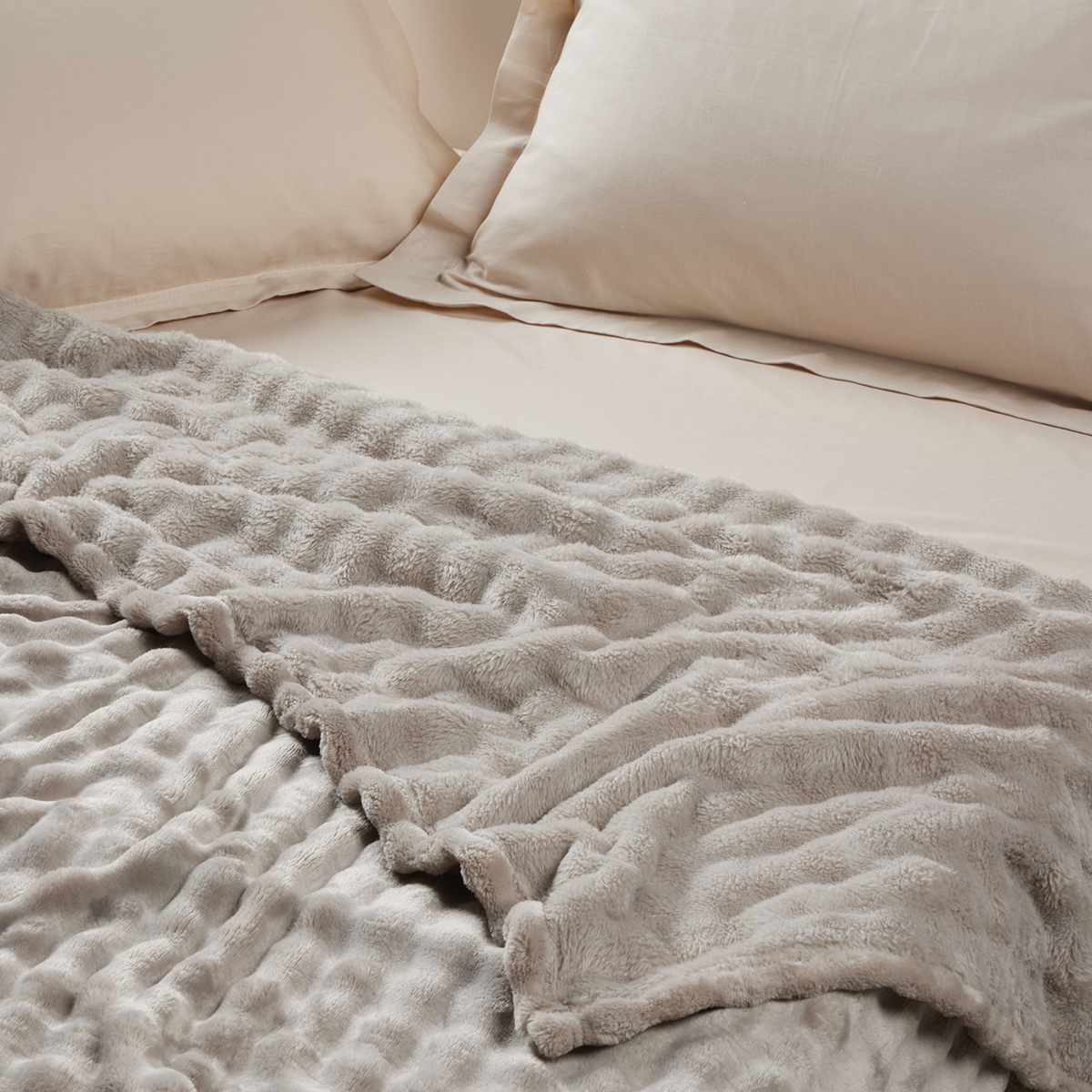 Κουβέρτα Fleece Υπέρδιπλη (220X240) Das Home 1370 Taupe Λευκά Είδη Κρεβατοκάμαρας Κουβέρτες Υπέρδιπλες Spitishop