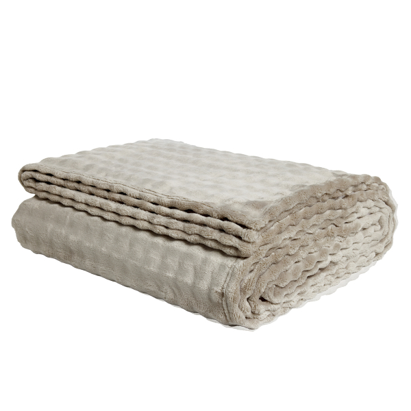 Κουβέρτα Fleece Μονή (160x220) Das Home 1370 Taupe