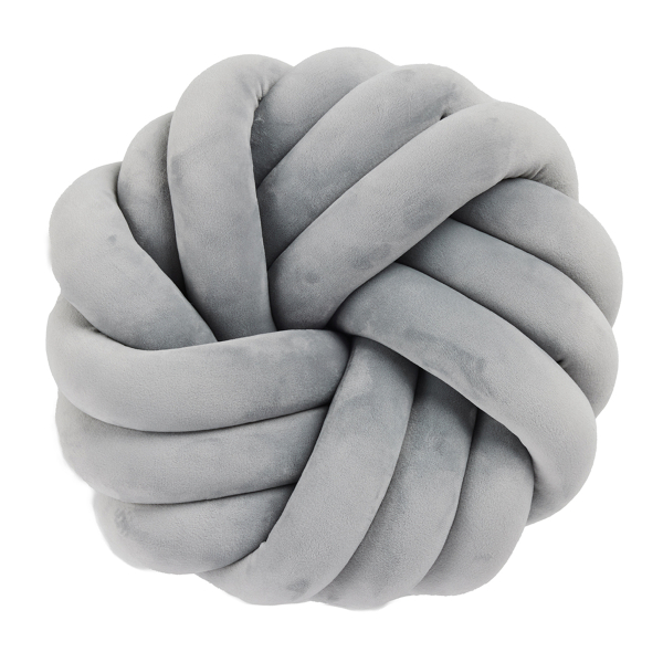 Βελουτέ Διακοσμητικό Μαξιλάρι (Φ35) Das Home 2291 Grey