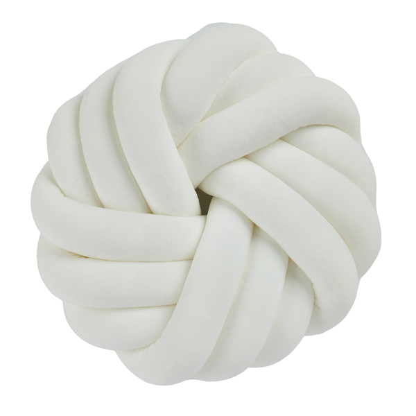 Βελουτέ Διακοσμητικό Μαξιλάρι (Φ35) Das Home 2294 White