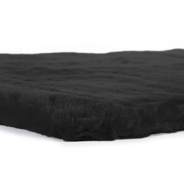 Χαλί Διαδρόμου Γούνινο (75x140) Nef-Nef Homeware Estelle Black