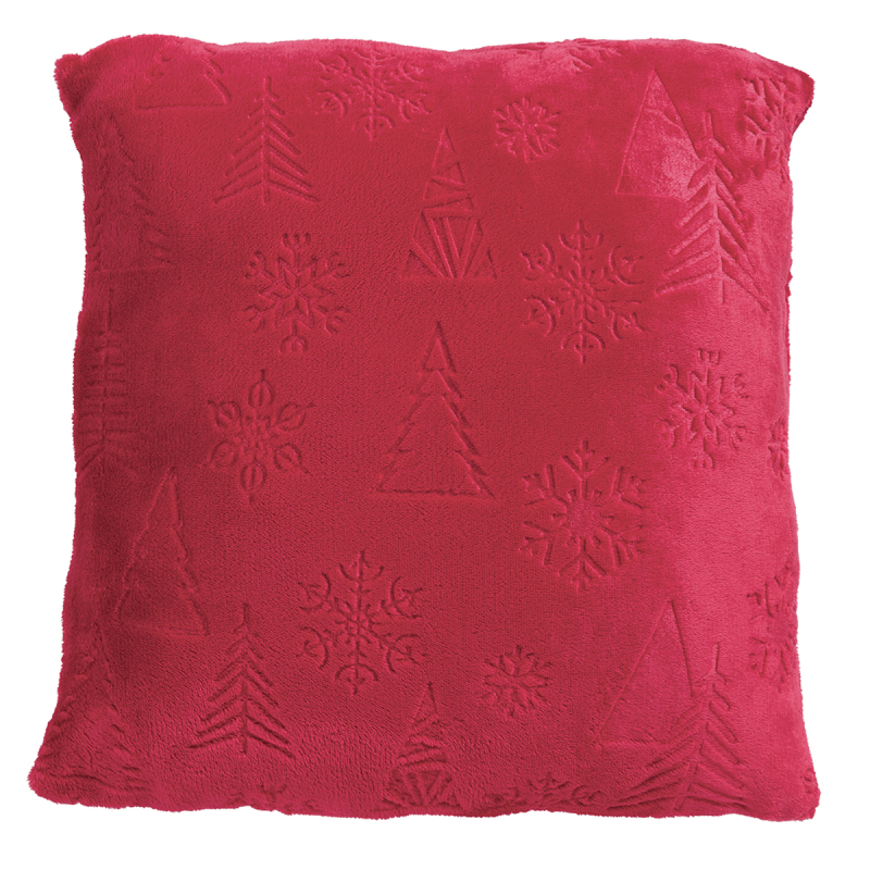 Χριστουγεννιάτικο Μαξιλάρι Fleece (40x40) Das Home 1375 Red