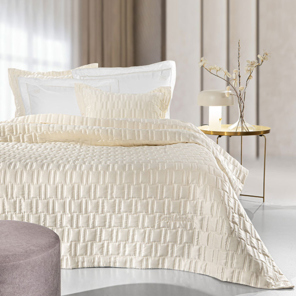 Κουβερλί King Size (Σετ 240x250) Guy Laroche Brick Ecru