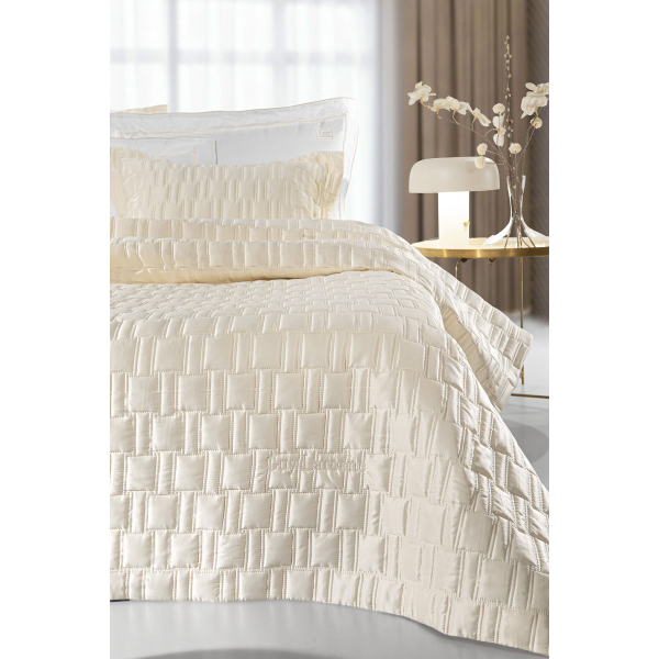 Κουβερλί King Size (Σετ 240x250) Guy Laroche Brick Ecru