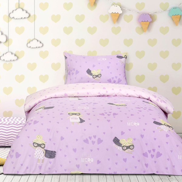 Παπλωματοθήκη Μονή (Σετ 165x245) 2 Όψεων Kocoon Little Hero