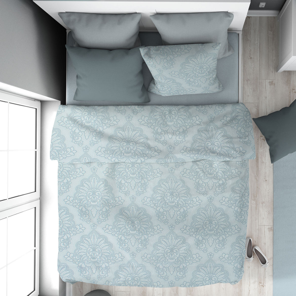 Πάπλωμα Υπέρδιπλο (220x240) Dimcol Άρτεμις 705 Light Blue-Grey