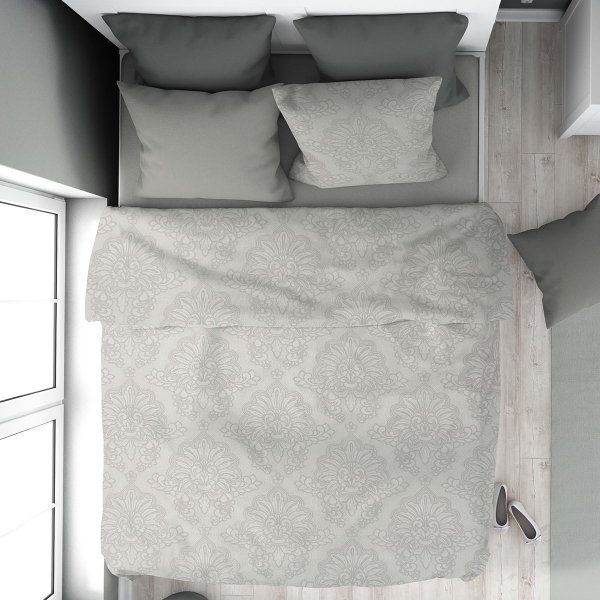 Σεντόνια Υπέρδιπλα (Σετ 240x270) Dimcol Άρτεμις 701 Grey