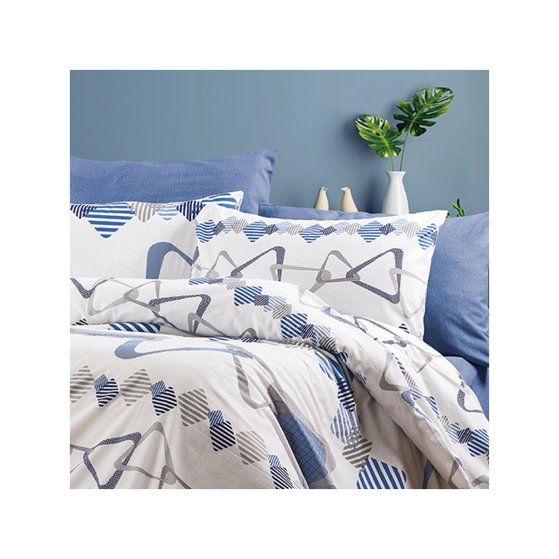 Μαξιλαροθήκη (50x70) Dimcol Δαρεία 489 White-Blue