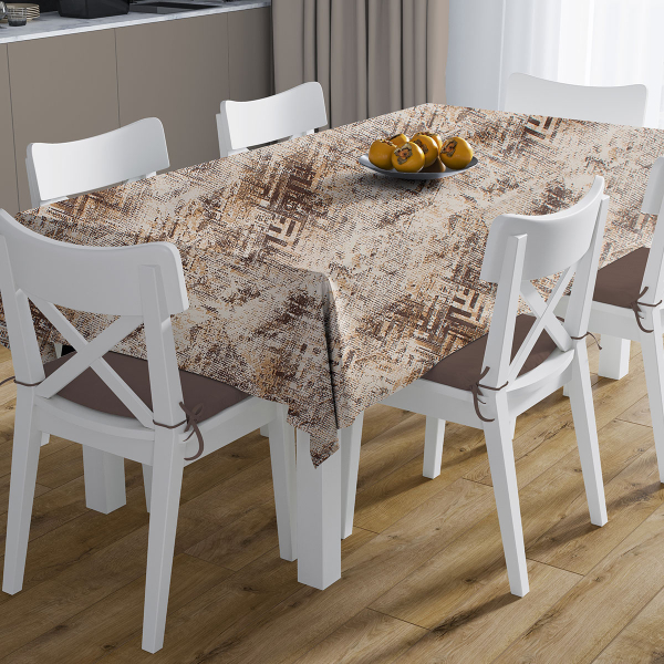 Αλέκιαστο Τραπεζομάντηλο (140x180) Dimcol Skid Marks 472 Beige