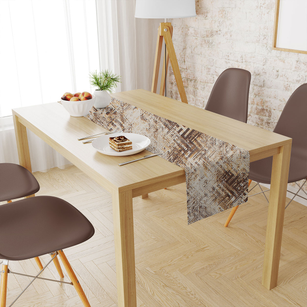 Αλέκιαστη Τραβέρσα (40x180) Dimcol Skid Marks 472 Beige