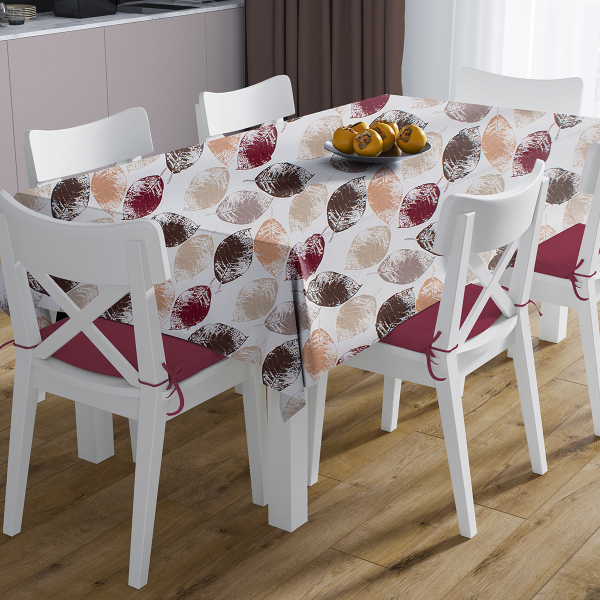 Αλέκιαστο Καρέ (90x90) Dimcol Leaves 467 Brown