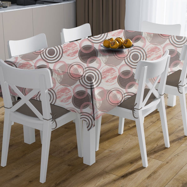 Αλέκιαστο Καρέ (90x90) Dimcol Circles 469 Coral