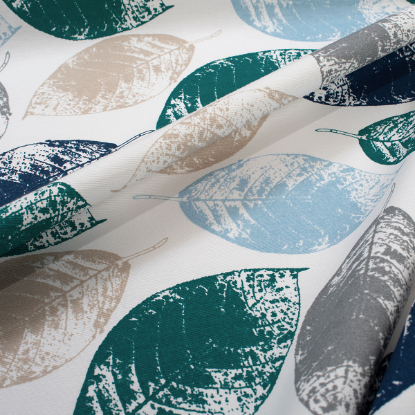 Αλέκιαστο Τραπεζομάντηλο (180x300) Dimcol Leaves 466 Petrol