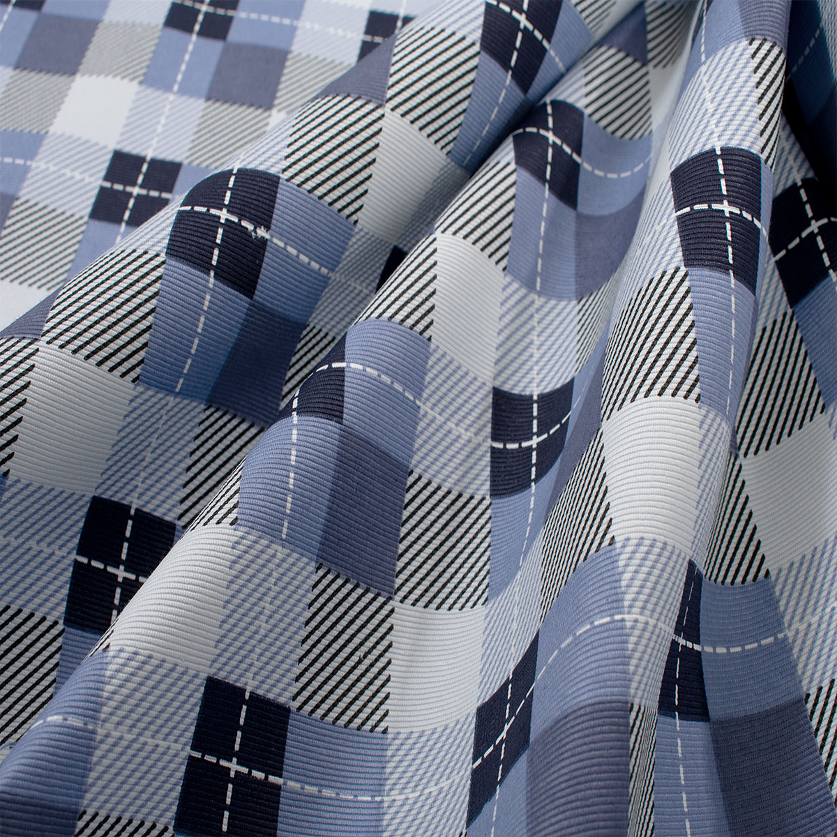Αλέκιαστο Τραπεζομάντηλο (180X300) Dimcol Checkered 468 Blue Home Λευκά Είδη Κουζίνας & Τραπεζαρίας Τραπεζομάντηλα Spitishop