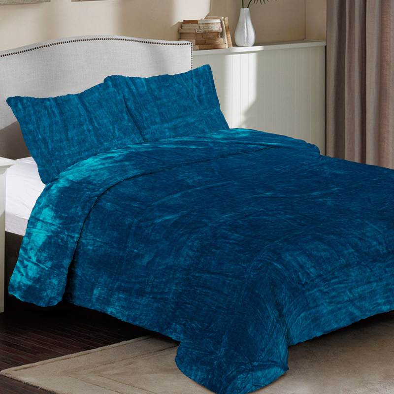 Κουβέρτα Fleece Υπέρδιπλη (220x240) Dimcol Solid 03 Petrol