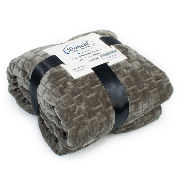 Κουβέρτα Fleece Υπέρδιπλη (220x240) Dimcol Brick 07 Olive