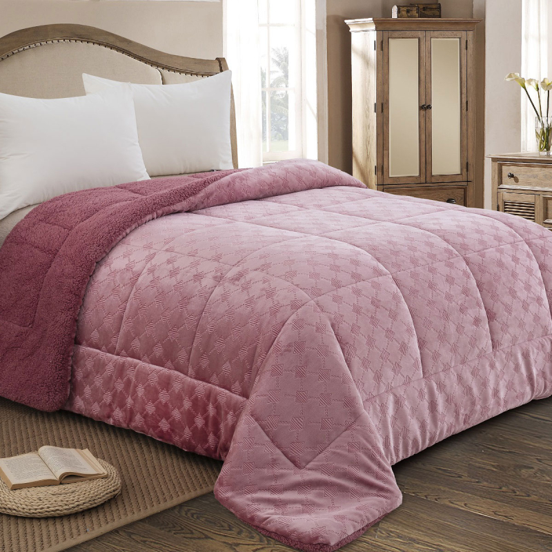 Κουβερτοπάπλωμα Υπέρδιπλο (220x240) AdamHome 825 Apple