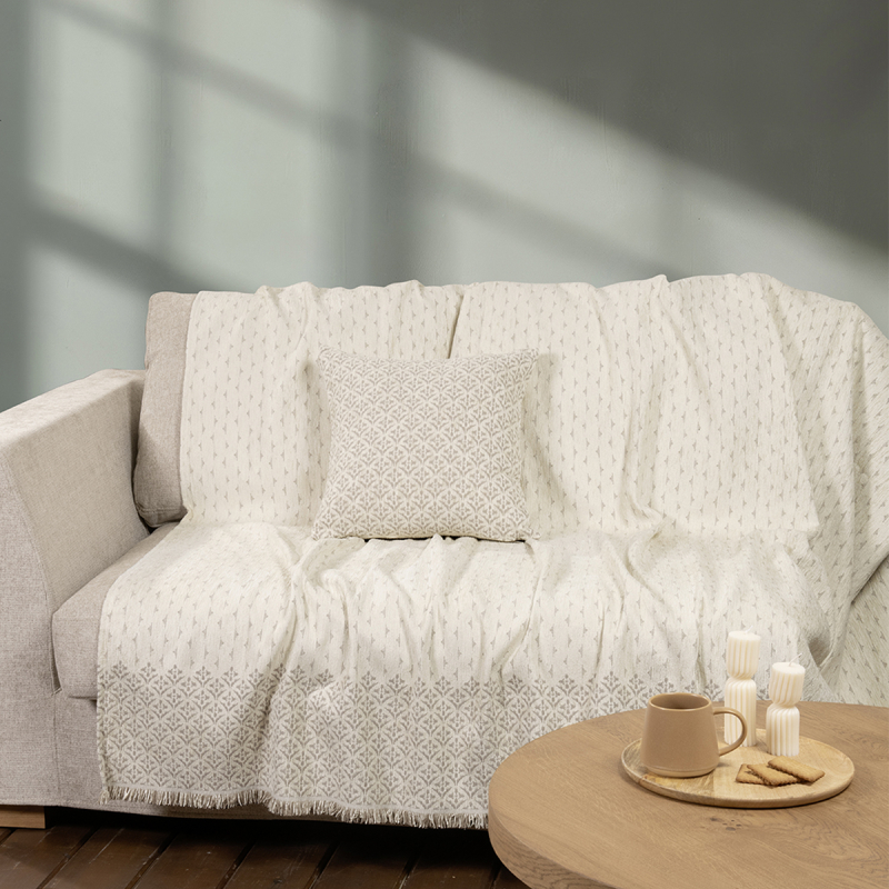 Ριχτάρι Πολυθρόνας (180x180) Nima Roselle Ivory