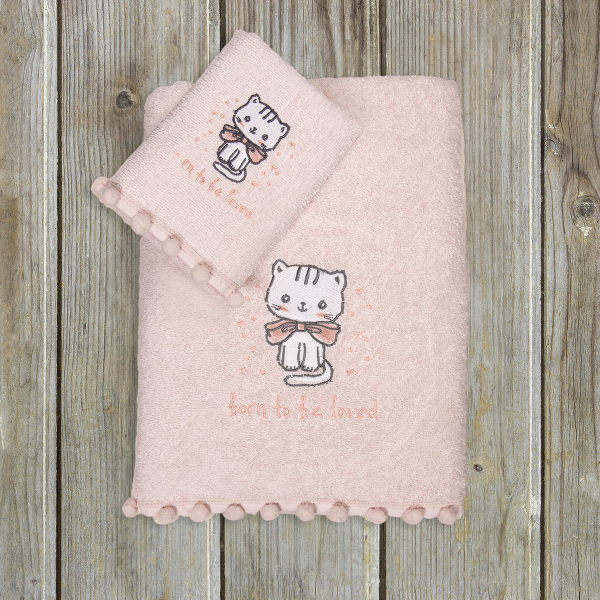Παιδικές Πετσέτες (Σετ 2τμχ) Kocoon Kitten 380gsm