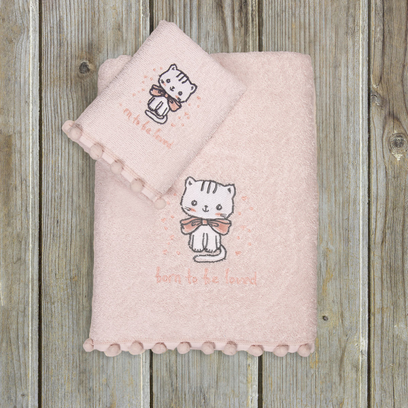 Παιδικές Πετσέτες (Σετ 2τμχ) Kocoon Kitten 380gsm